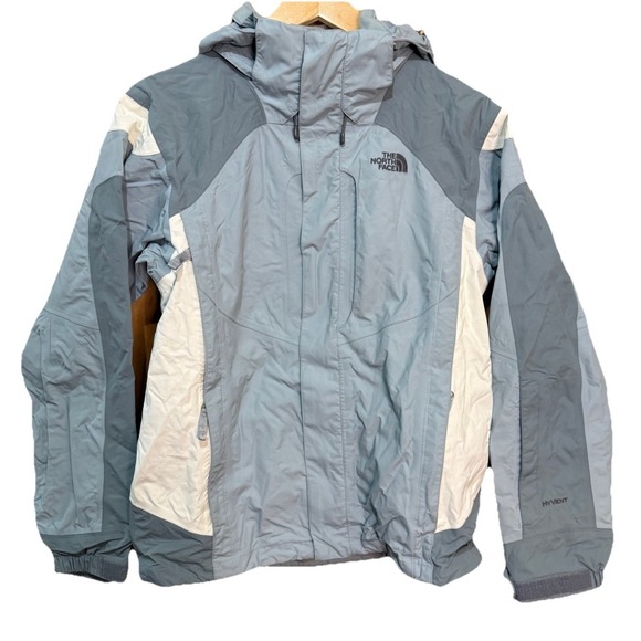 THE NORTH FACE HyVent Color Block Full Zip Windbreaker Jacket Vintage Small‎ EUC - Picture 2 of 10